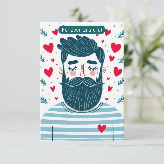 Dad, I'm so grateful Einladung (Stehend Vorderseite)