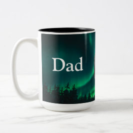 Dad Is Mentor, Guide, Strength & Heart Bear Mug Zweifarbige Tasse