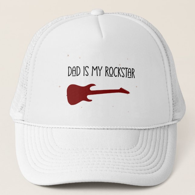 Dad is my rockstar truckerkappe (Vorderseite)