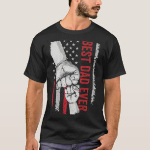 Dad jemals amerikanische Flagge Faustschlag patrio T-Shirt