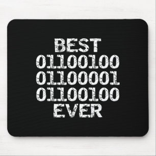 Dad jemals in Binärcode Software-Entwickler Vater  Mousepad