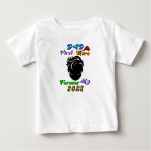 Dad Jersey First Hero Forever Mein Fels Baby T-shirt