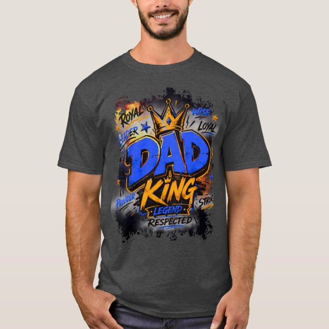 Dad King Bootleg Design  T-Shirt (Vorderseite)