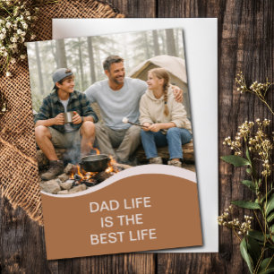 Dad Leben Ist Das Beste Leben Camping Vater-Tag Karte