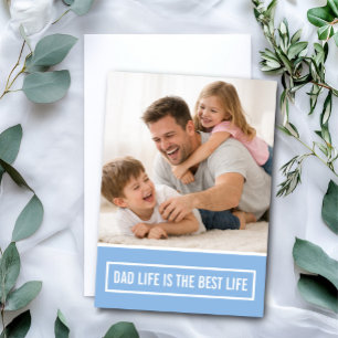 Dad Leben Ist Das Beste Leben Vatertag Benutzerdef Karte