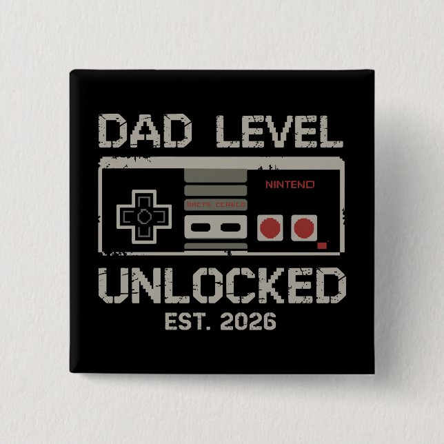 Dad Level freigeschaltet 2026 Bald zum Gamer-Daddy Button (Vorderseite)