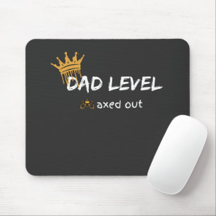 Dad Level Maxed Out Retro-Gamer-Kunst Mousepad