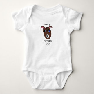 "Dad Liebling Welpe" Baby Bodysuit Strampler