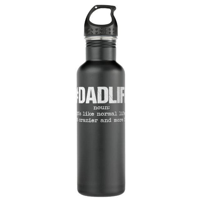 Dad Life Funny Definition For Men And Father Day Edelstahlflasche (Vorderseite)
