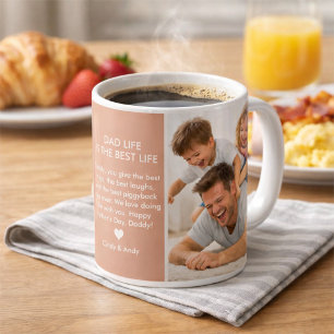 Dad Life Ist Das Beste Leben Vatertag Custom Kaffeetasse