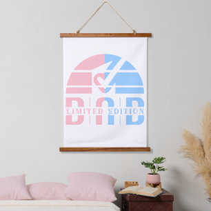 Dad Limited Edition: Die bedingungslose Liebe eine Wandteppich Mit Holzrahmen