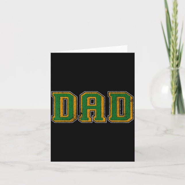 Dad Logo Clic Bold Font Fathers Day Irish Dad P Gr Karte (Vorderseite)