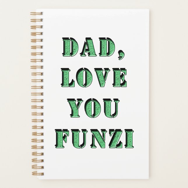 DAD, LOVE YOU FUNZI 2 PLANER (Vorderseite)