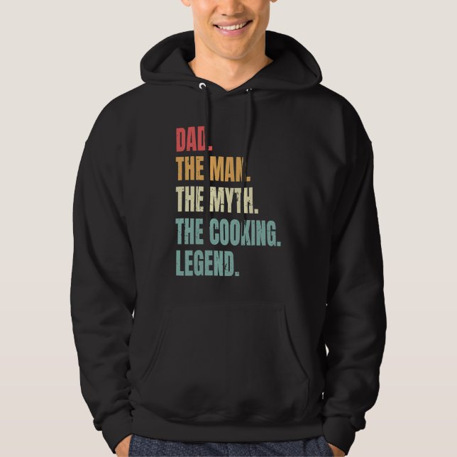 Dad Man Myth Cooking Legend  Fathers Best Cook Dad Hoodie (Vorderseite)