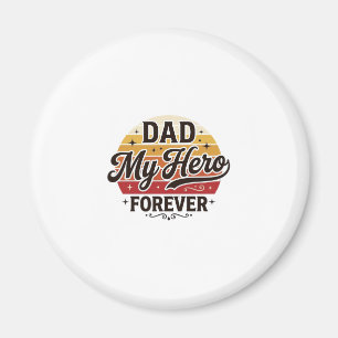 Dad Mein Held Für Immer Retro Vintage Shirt Design Magnet