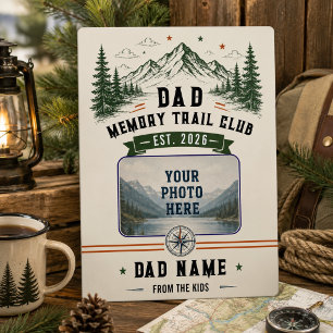 Dad Memory Trail Club   Vatertag-Foto Fotoplatte