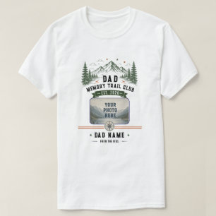 Dad Memory Trail Club   Vatertag-Foto T-Shirt