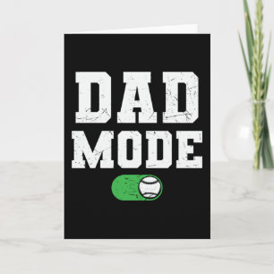 Dad-Modus aktiviert Baseball-Familie schönes Des Karte