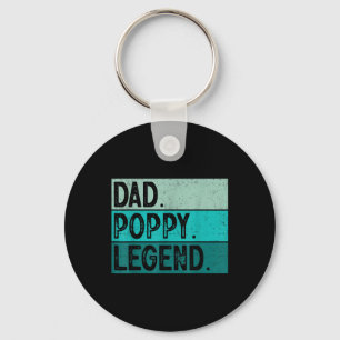 Dad Mohn Legende - Vintage abgenutzt fett Mohn G Schlüsselanhänger