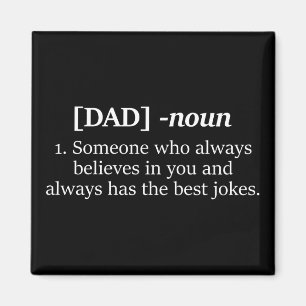 Dad Noun Funny Definition Gift for Dad Magnet