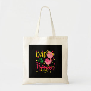 Dad Of Flamazing Girl Cute Flamingo Dad Birthday Tragetasche