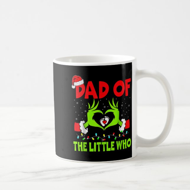 Dad Of The Little Who Funny Christmas Pregnancy An Kaffeetasse (Rechts)