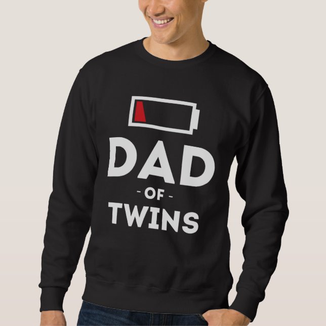 Dad of Twins Clothing for Father Husband Dad Men Sweatshirt (Vorderseite)