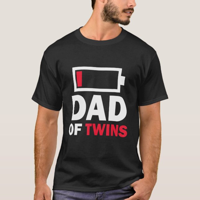 Dad Of Twins  Father s Day Mens Grandpa T-Shirt (Vorderseite)