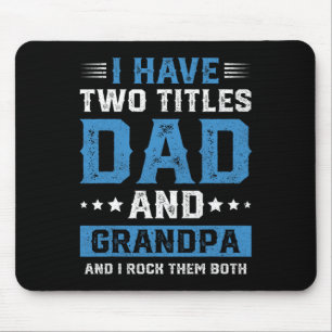 Dad Opa-Shirt - Beste Opa-Shirts für Männer Fa Mousepad