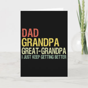 Dad Opa Urgroßvater Lustiger Vatertag Opa Karte