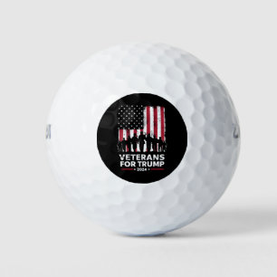 Dad Opa Veteranen Für Trump 2024 Amerikanische Fla Golfball
