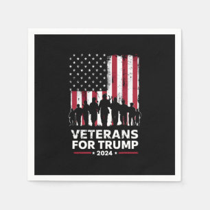 Dad Opa Veteranen Für Trump 2024 Amerikanische Fla Serviette