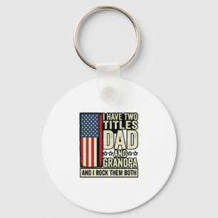 Dad Opa Vintage Patriotisches Familien-Shirt Desig Schlüsselanhänger