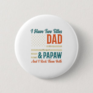 Dad Papaw Vintage Patriotisches Familien-Shirt Des Button