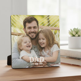 Dad Photo Established Fotoplatte