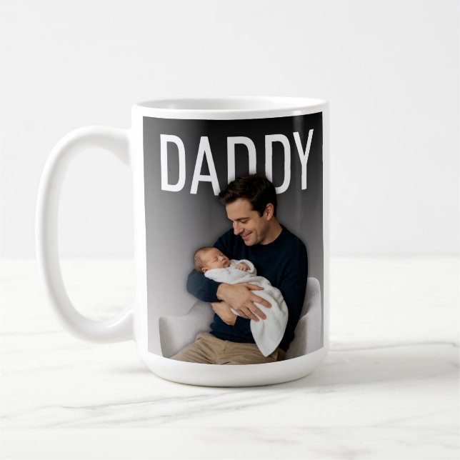 Dad Photo This Year Name Best Daddy Ever Kaffeetasse (Links)