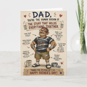 Dad repariert alles zum Vatertag Karte