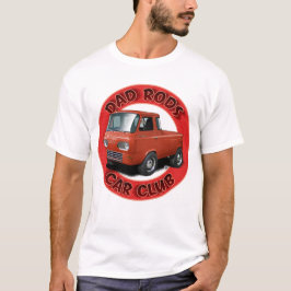 Dad Rods Car Club Red Van Up Car T-Shirt