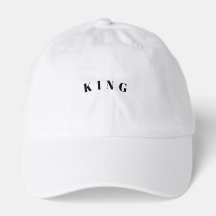 DAD Strong KING Text Comfortable White-Cap Looking