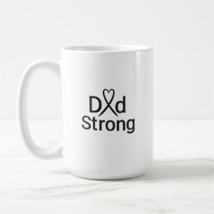 Dad Strong Krebsbewusstsein Tasse – Inspirierend G