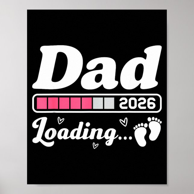 Dad To Be 2026 Loading Nk Pregnancy Reveal New Dad Poster (Vorne)