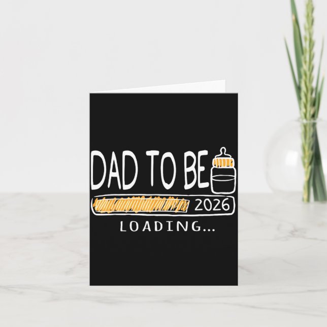 Dad To Be 2026 Loading Pregnancy Announcement New  Karte (Vorderseite)