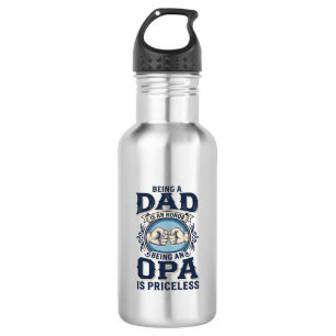 Dad und Opa Vintage Fist Bump Shirt Design_1 Edelstahlflasche