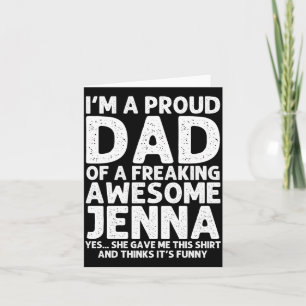Dad von Jenna Geschenk Vatertag Lustig Personalisi Karte