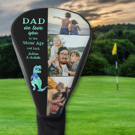 Dad We Love You 3 Photo Collage Funny Golf Headcover