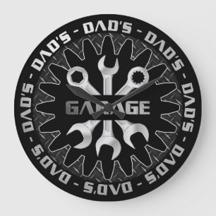Dad wird diese moderne Garage-Wanduhr lieben Große Wanduhr