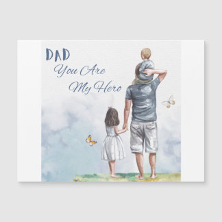dad you are my hero magnetkarte