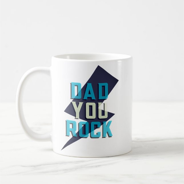 Dad You Rock Klassischer Becher Kaffeetasse (Links)