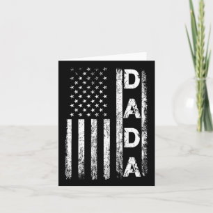 Dada American Flag Retro Vathers Day 4. Juli F Karte