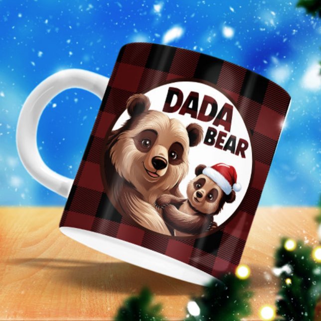 Dada Bear Baby Bear Weihnachten - Bestes Vater Ges Tasse (Von Creator hochgeladen)
